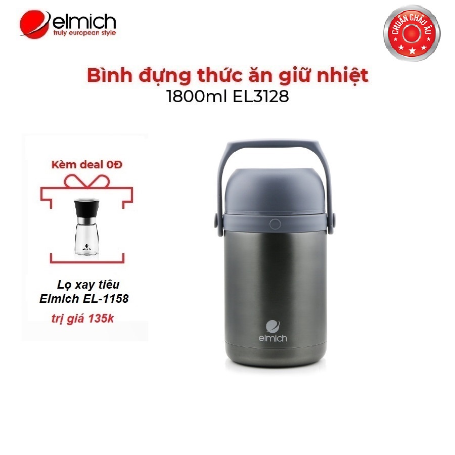 [Mã LIFEM2 giảm 10% đơn 250K] Bình đựng thức ăn giữ nhiệt 1800ml EL3128