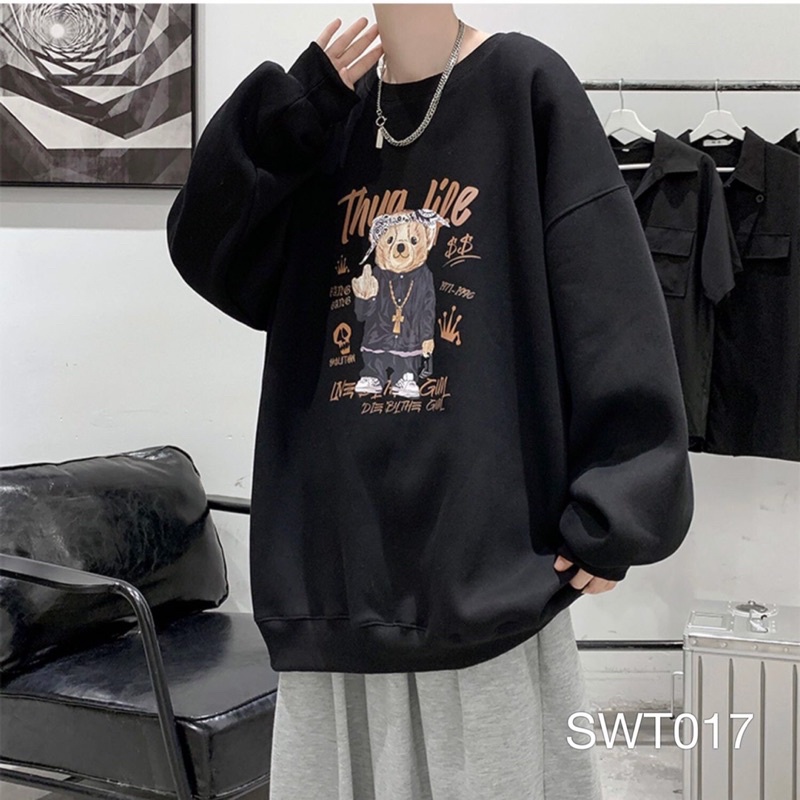 Áo Sweater Gấu Ulzzang Unisex VN CLO - SWT017_PET