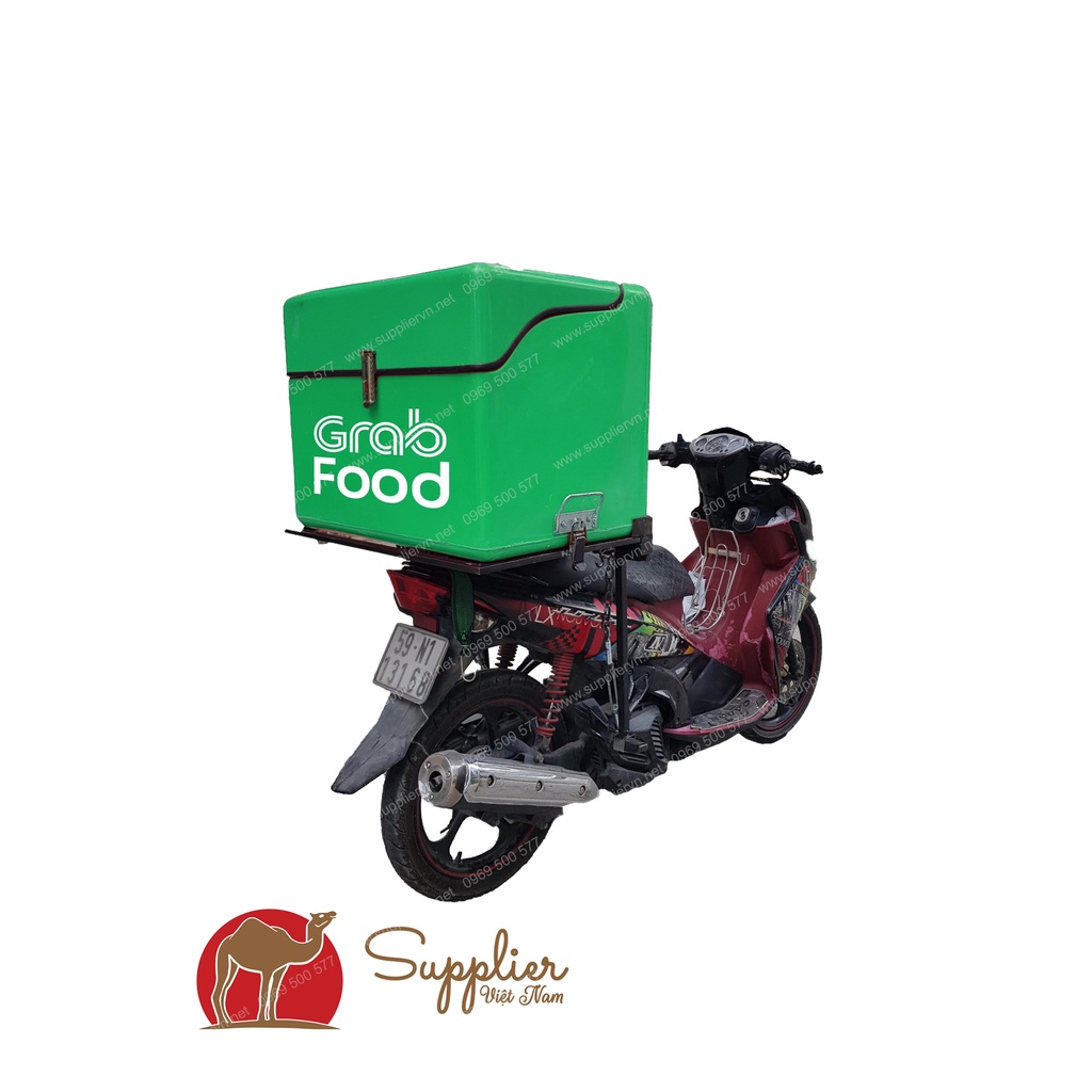 Thùng composite chở hàng giao nhận bằng xe máy 💖FREESHIP💖 kích thước 66x52x47CM MSP: TCH010