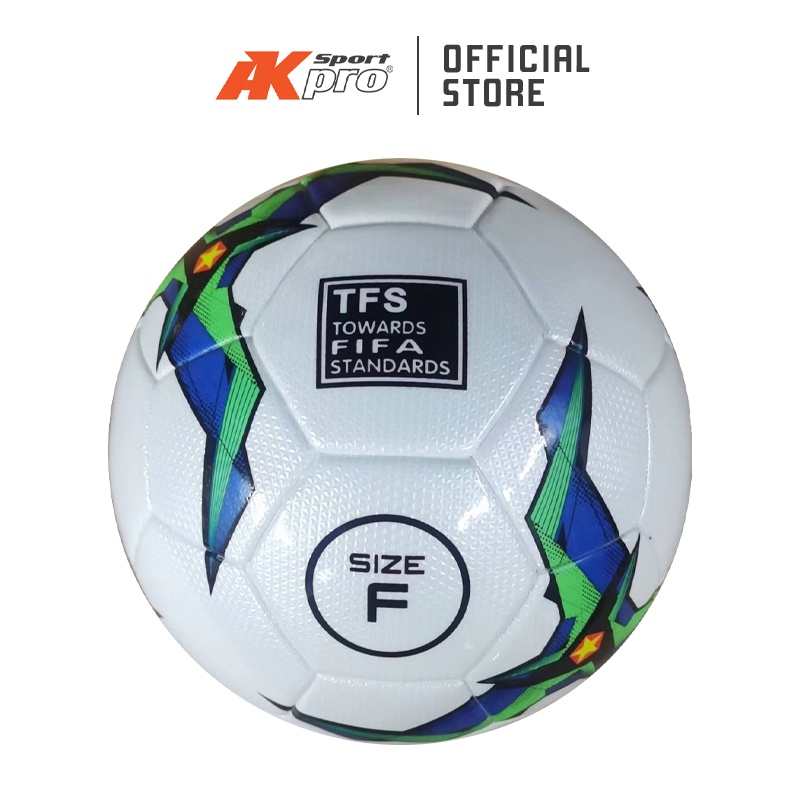 Bóng đá Futsal AKpro AF3800 màu Trắng - Công nghệ ACENTECpro - Tặng kim bơm - Chính hãng