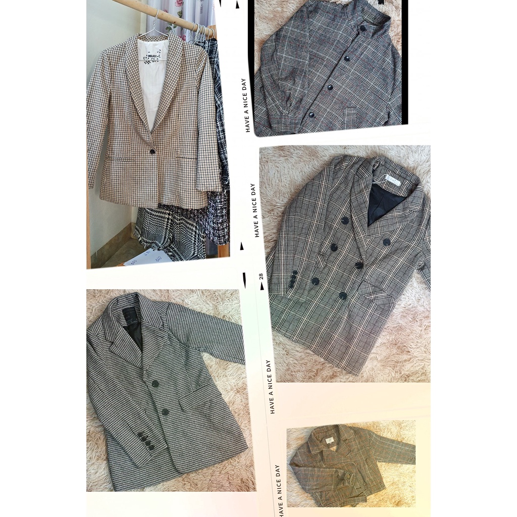 ÁO Khoác Dạ TWEED, Váy Dạ TWEED, Gile TWEED, Dạ Kẻ