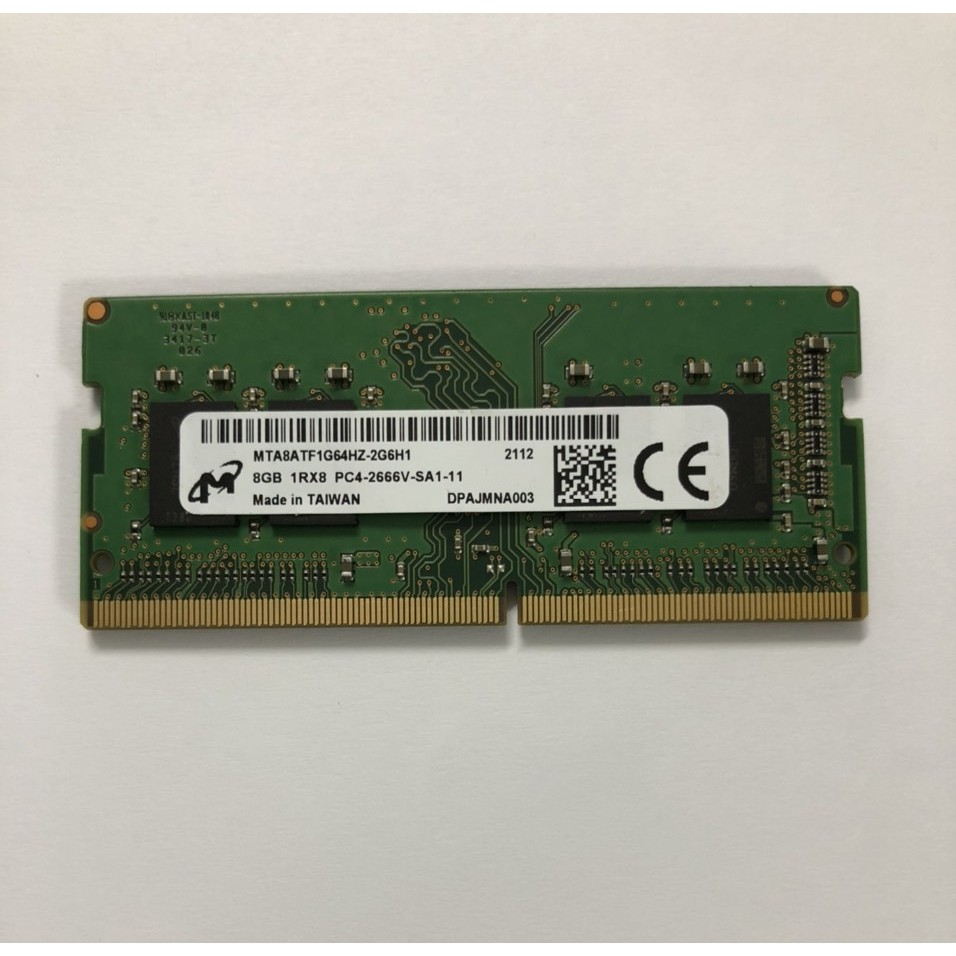 Ram Laptop Micron 8GB DDR4 2666MHz Mới Chính Hãng - Bảo hành 36 tháng