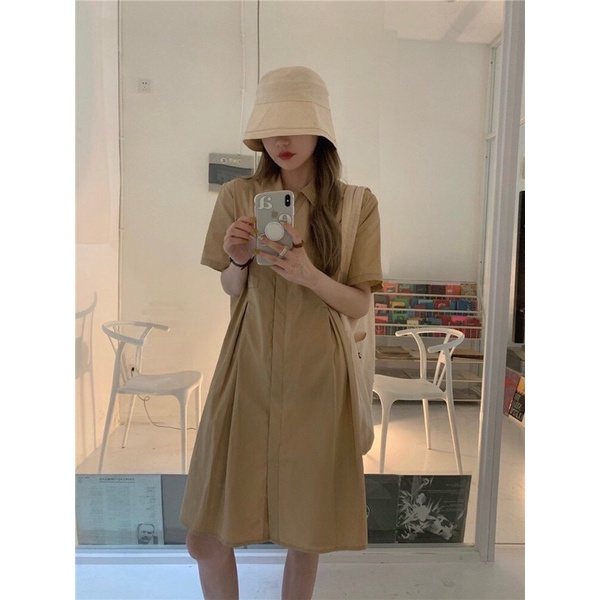 [Mã FAMARAL2 giảm 10K đơn 50K] [Ảnh thật/Video] ĐẦM BABYDOLL CỔ SƠMI TRẮNG Váy sơ mi trắng cộc tay | BigBuy360 - bigbuy360.vn