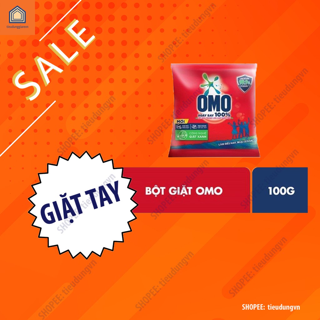 Bột giặt tay Omo matic Túi 100g 💥FREESHIP💥 Túi 100g tiện lợi