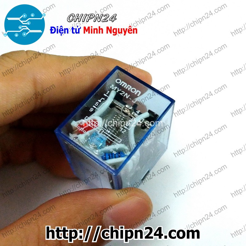 [1 CON] Relay kiếng 8 chân 5A 220VAC (MY2N MY2NJ MY2N-J HH52P)