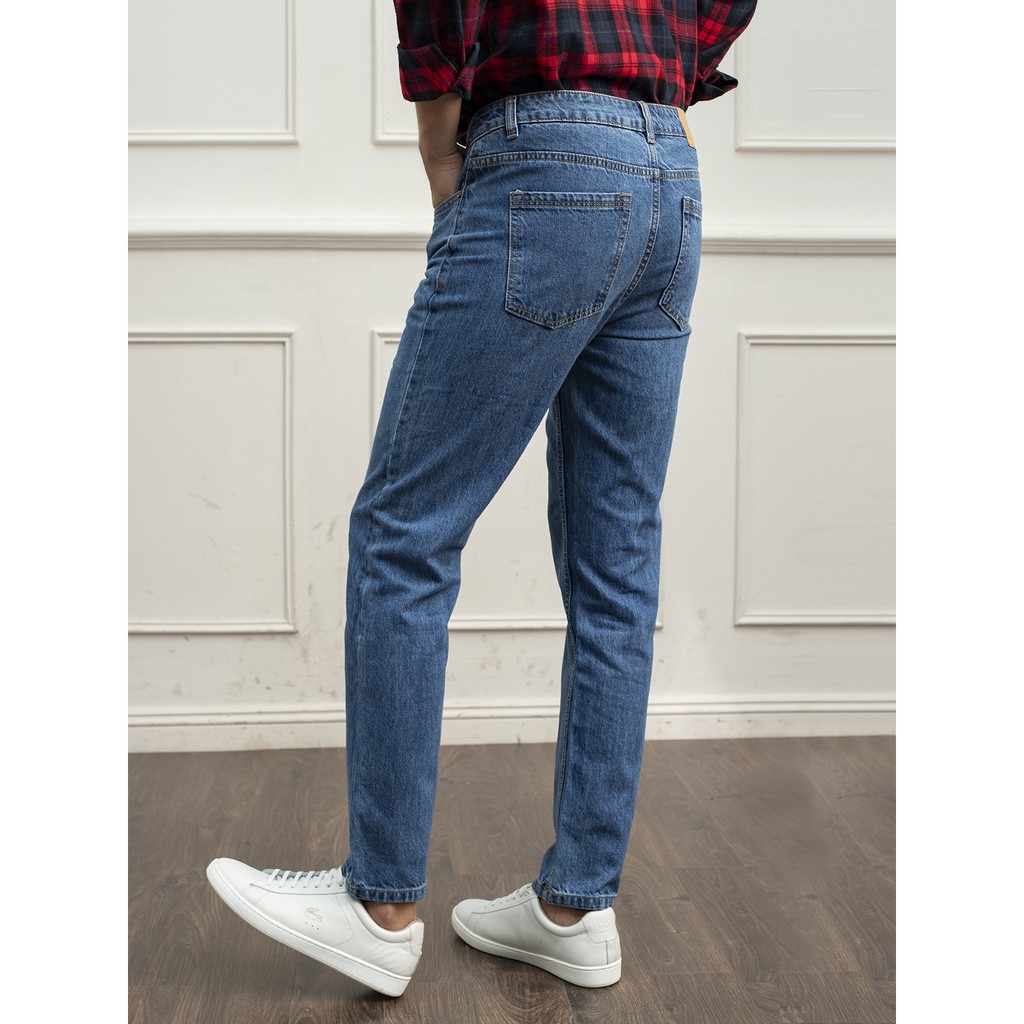 Quần jeans nam ARISTINO phom Regular fit suông nhẹ,  đứng dáng, bền màu - AJN00509
