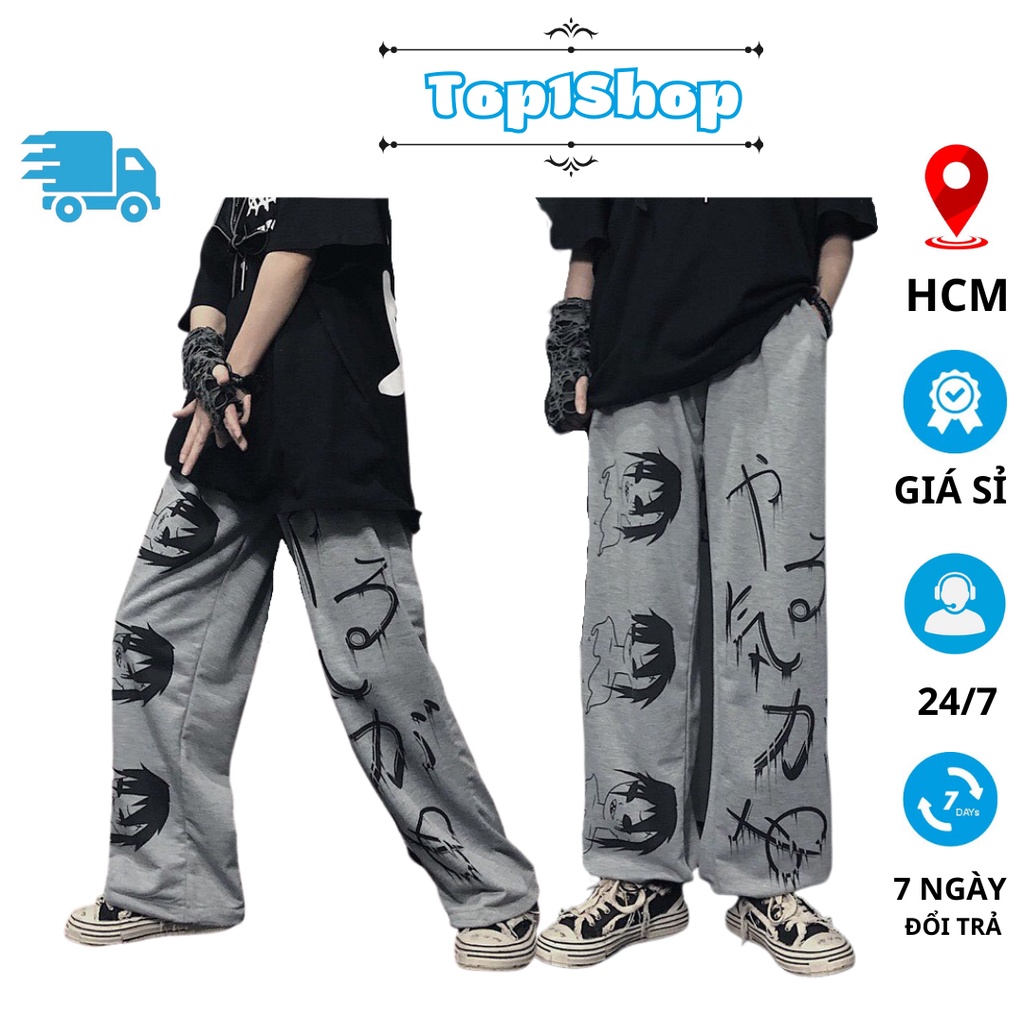 Quần ống rộng nam nữ Top1shop