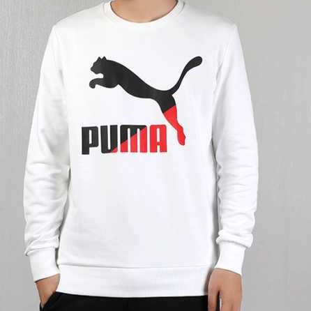 Áo Khoác Sweater Tay Dài Cổ Tròn In Logo Puma Lớn Kiểu Cổ Điển