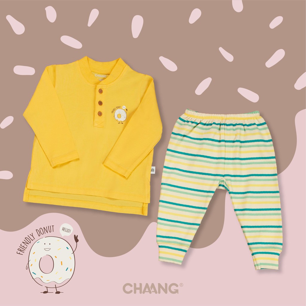 [CHÍNH HÃNG] Bộ dài tay quần dài trẻ em họa tiết Sweet Chaang