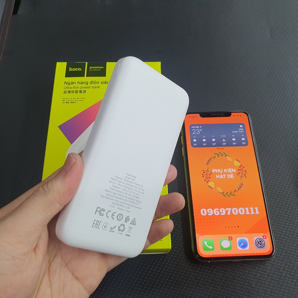 Sạc Dự Phòng Hoco MJ1 10.000 mAh cho Điện Thoại