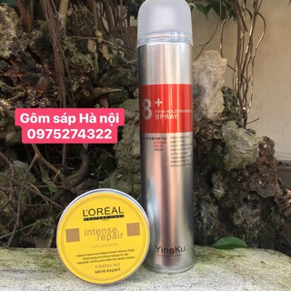 ‼ ‼️Gôm Xịt Phủ Cứng 8+ Spray‼ ‼ ‼  +Sáp Vuốt Tóc lore