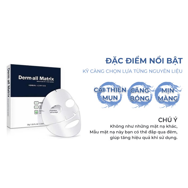 Mặt nạ dưỡng da giảm mụn chống lão hóa dưỡng ẩm trắng da LUVELA MN07