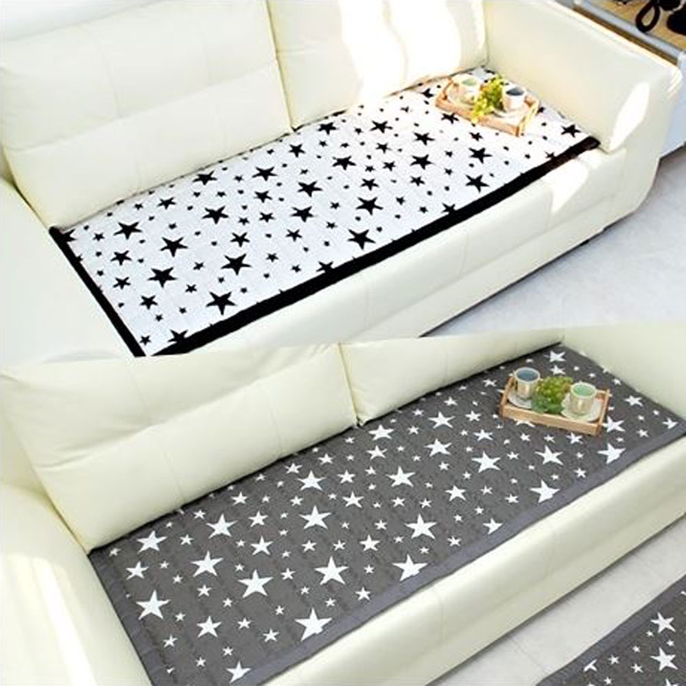 ⭐Hello bedding⭐Thảm Trải Ghế Sofa 100% Cotton Chất Lượng Cao Phong Cách Hàn Quốc - Star
