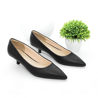 Giày Cao Gót 3cm Mũi Nhọn Gót Nhỏ Trơn Basic X544