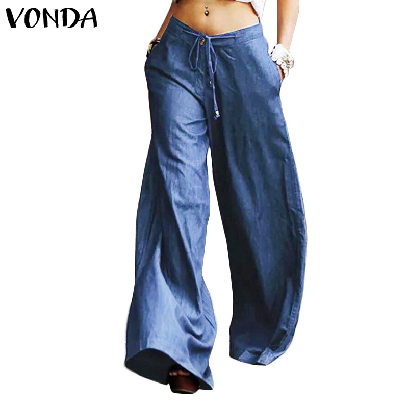 Quần Dài VONDA Ống Rộng Cạp Cao Sành Điệu Thời Trang Cho Nữ | BigBuy360 - bigbuy360.vn