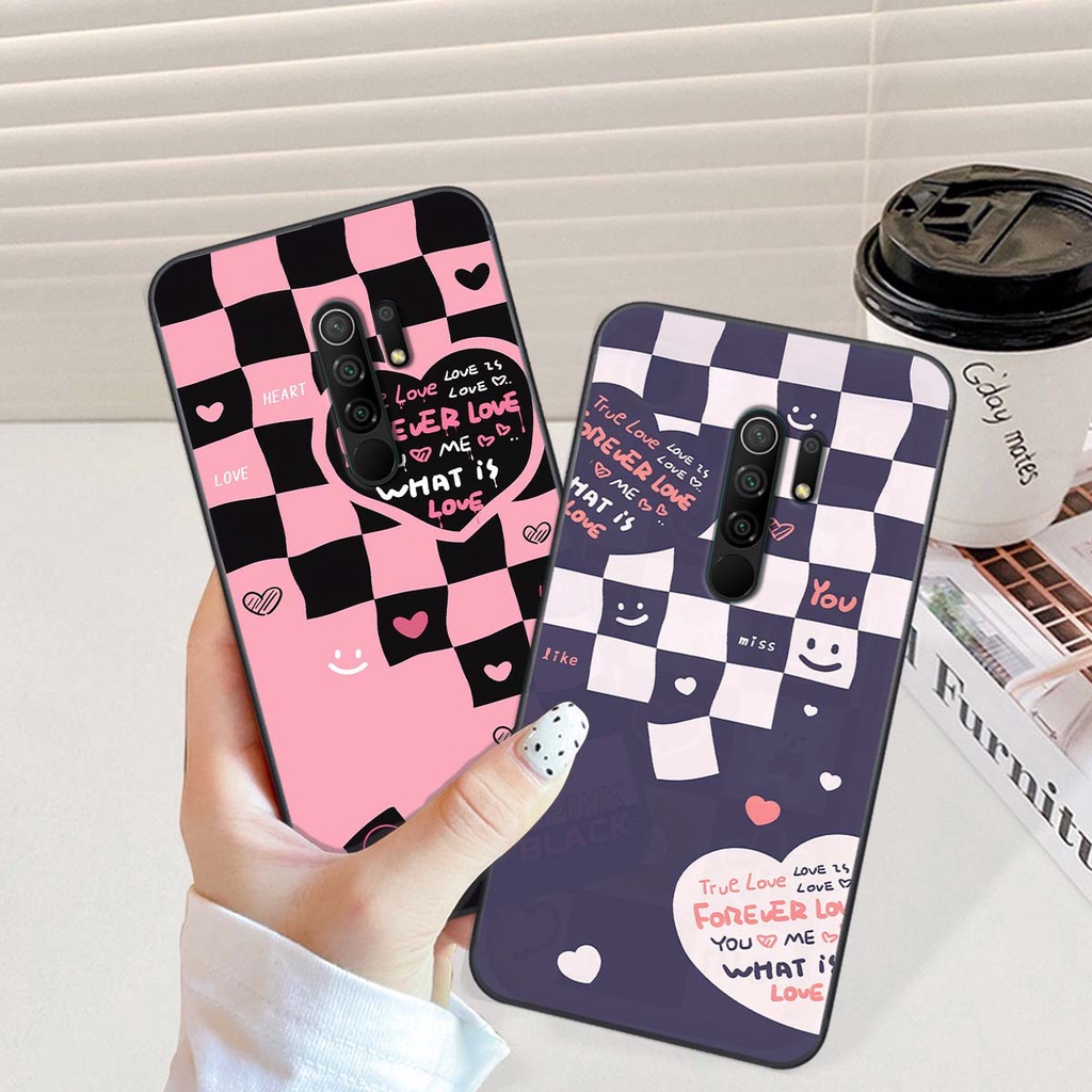 Ốp Xiaomi Redmi 9 in hình trái tim, caro kẹo ngọt đầy cá tính siêu đẹp siêu chất