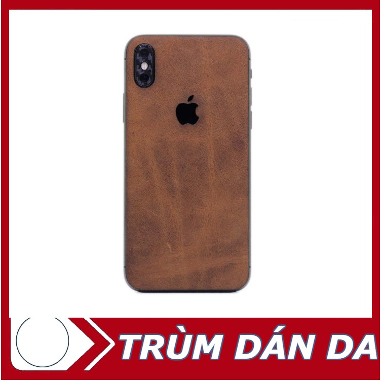 Miếng dán da IPHONE XSMAX - DA THẬT 100% - MIỄN PHÍ KHẮC