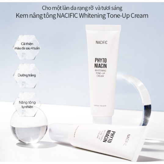 Kem Dưỡng Nâng Tông Da NACIFIC Phyto Niacin Whitening Tone-up Cream 50ml