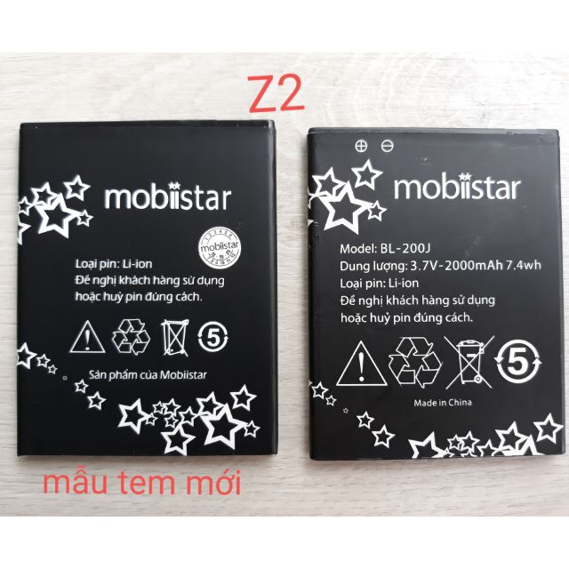 Pin CHÍNH HÃNG mobiistar Lai Z2 (BL-200J) (mẫu tem nhãn mới) (tặng kèm 05 miếng dán màn hình) thumbnail