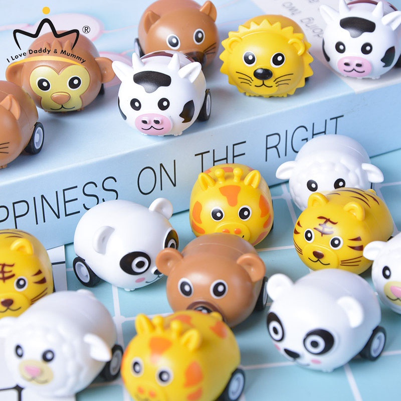 Đồ Chơi Xe Kéo Hình Động Vật Dễ Thương Cho Bé 2-6 Tuổi