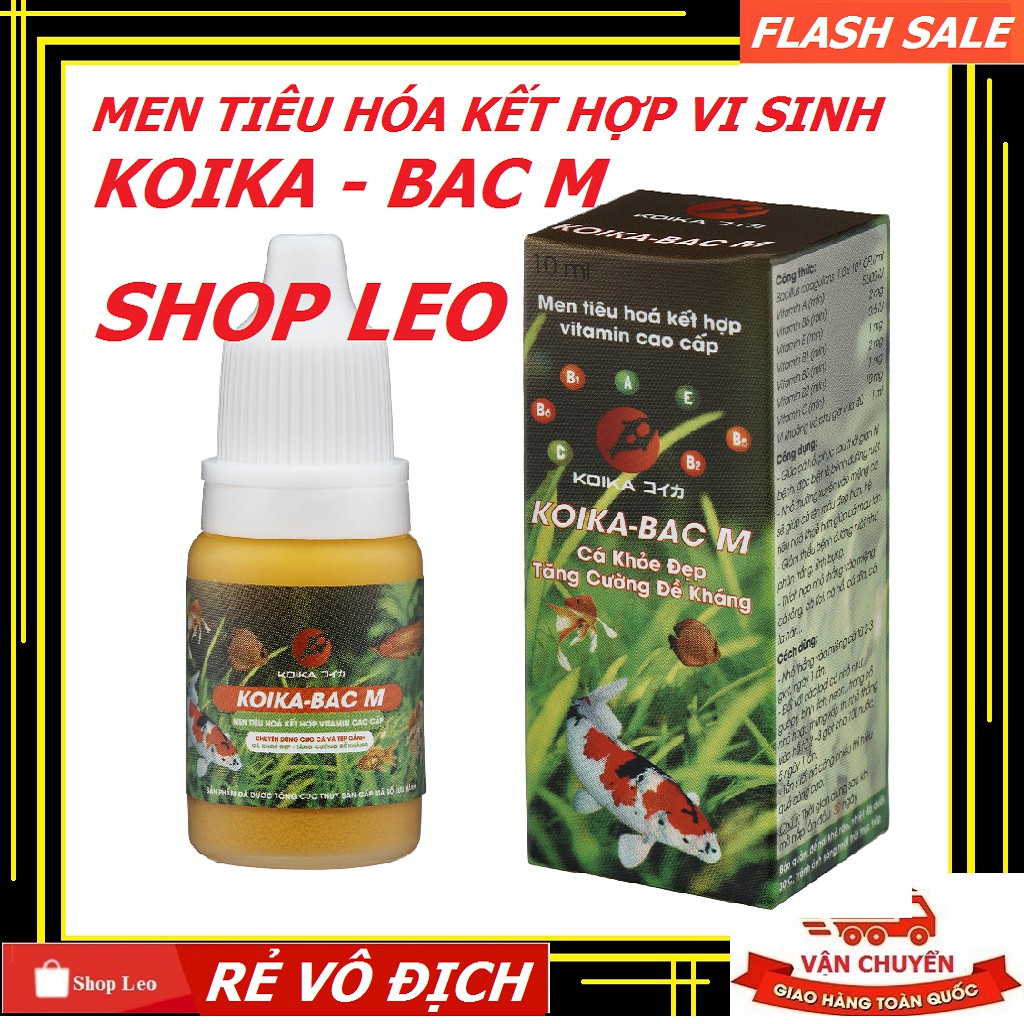 VI SINH KOIKA - VI SINH TIÊU HOÁ - KHỬ ĐỘC - TĂNG GIẢM PH CHUYÊN HỒ CÁ CẢNH - TÉP CẢNH - BỂ THỦY SINH - HỒ CÁ CẢNH