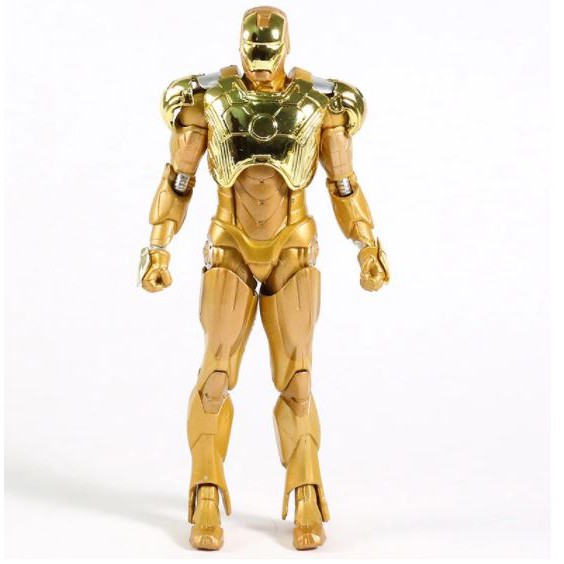 GIÁ HỦY DIỆT Mô Hình Người Sắt Iron Man Mark 21 - Midas Giáp Vàng Cao 18CM - Fullbox