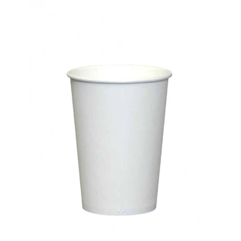 100 Ly Giấy 360ml  Trắng Trơn - Ly Giấy Cắm Trại