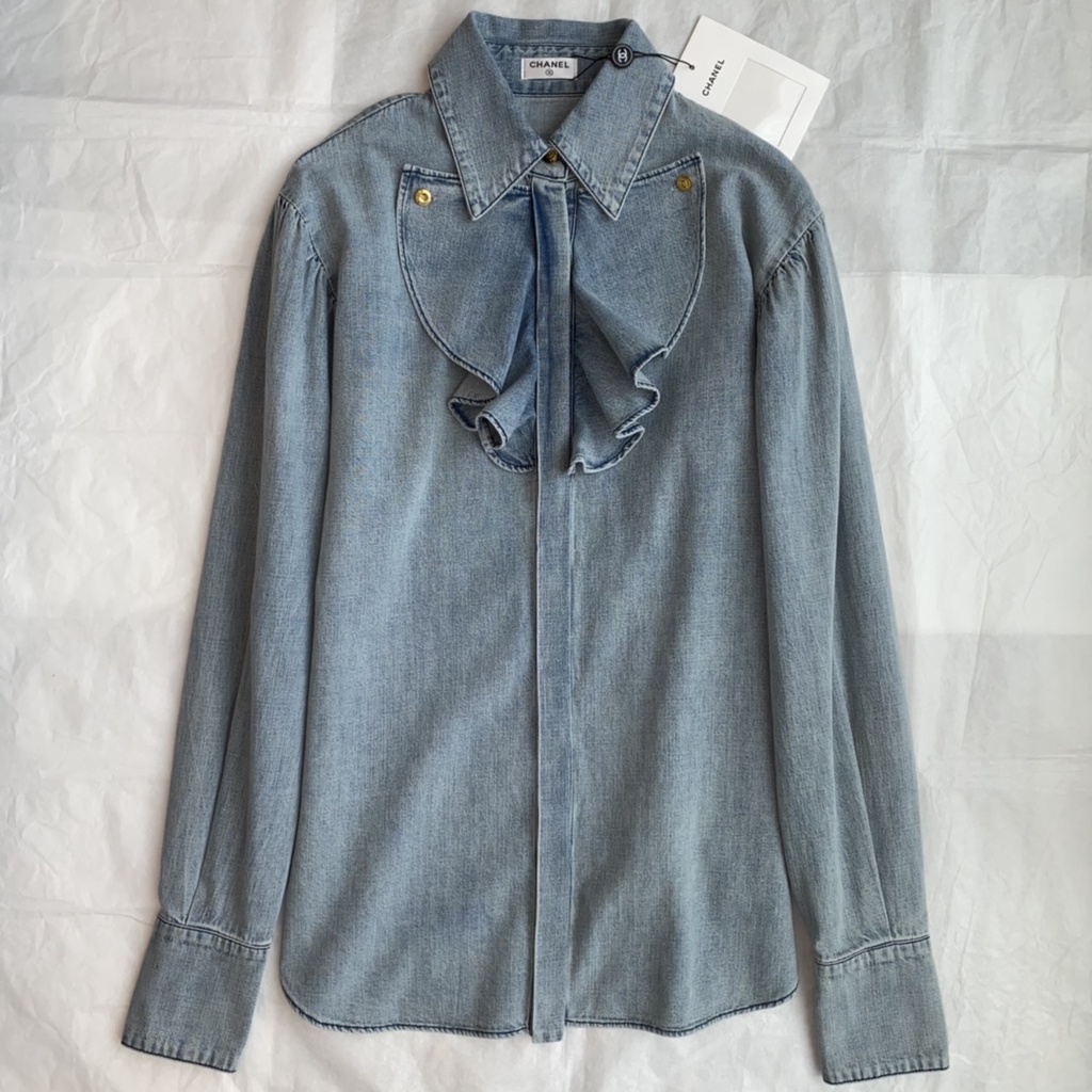 Áo sơ mi denim nữ thời trang cao cấp thiết kế trẻ trung,độc đáo