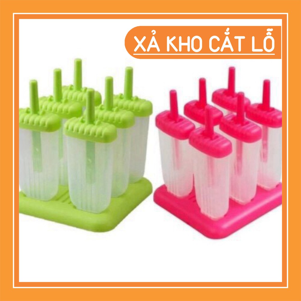 [Mã 44LIFESALE giảm 10% đơn 99K] Khuôn (Khay) Làm Kem 6 Ngăn Cao Cấp Thế Hệ Mới - Khay làm kem