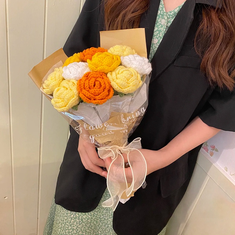 Bó Hoa Giả Nhiều Màu Trang Trí Tiệc Sinh Nhật / Lễ Tốt Nghiệp