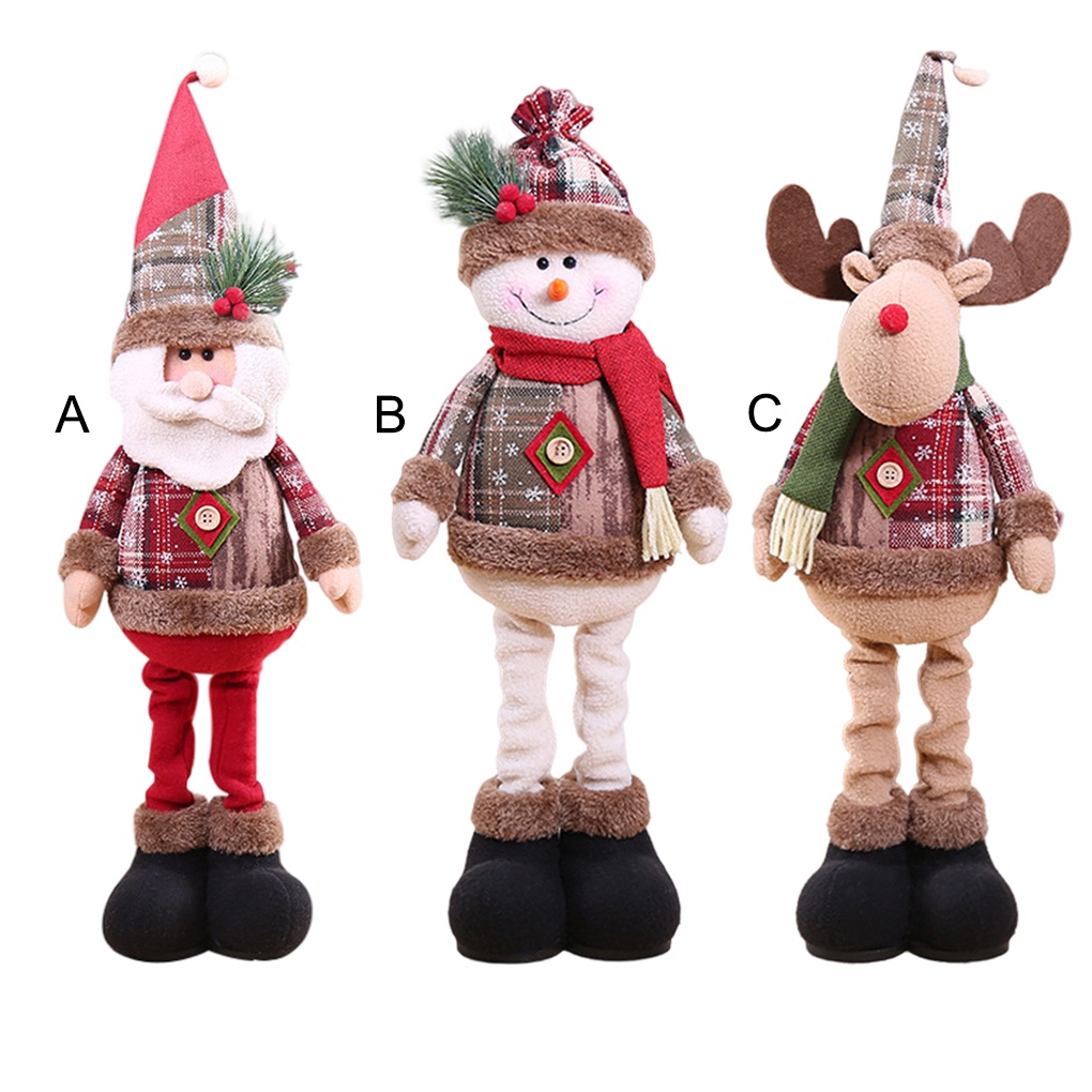 Búp bê trang trí giáng sinh hình ông già noel/người tuyết