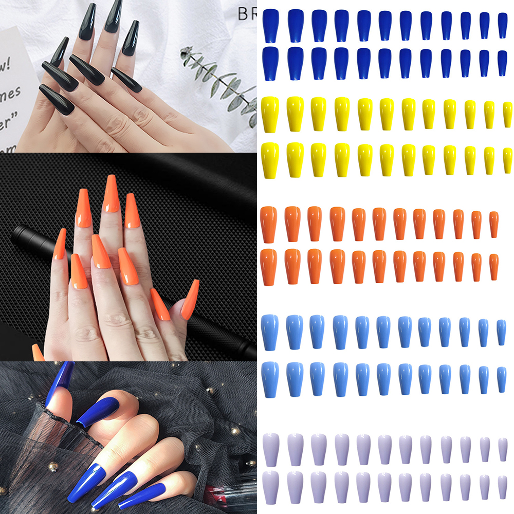 (Hàng Mới Về) Bộ 20 Móng Tay Giả Thời Trang Cho Nữ