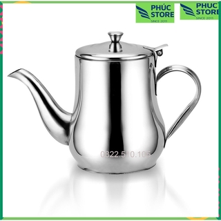 Ấm trà INOX cao cấp, Phong cách cổ điển Châu Âu, dung tích 800ml (32oz)
