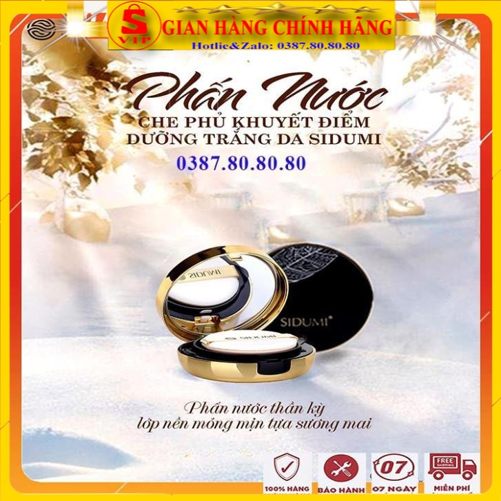 [ AUTH - MUA 1 TẶNG 1 ] Phấn nước kiềm dầu nâng tone cao cấp sidumi hàn quốc/ Kem BB Cushion cho da dầu mụn mọi loại da