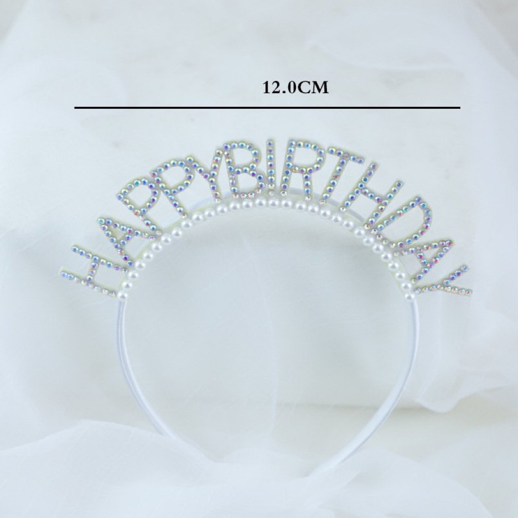 [SIÊU RẺ❤️] – Bờm Happy Birthday M1 - Trang trí bánh sinh nhật bánh kem