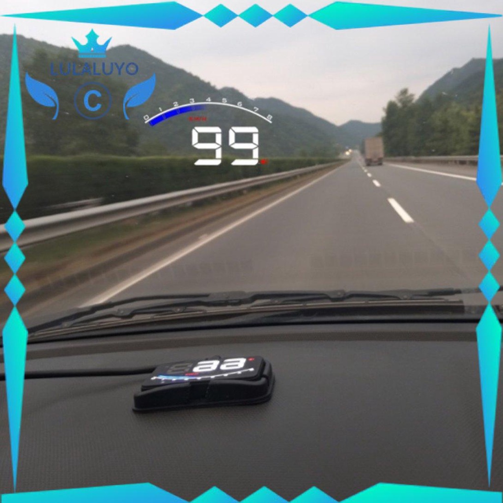 [Giá thấp] Car Head Up Display GPS Speed Warning System Fuel Consumption Display Device .lu