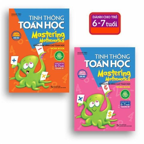 Sách: Combo 2 Cuốn: Tinh Thông Toán Học 6 - 7 Tuổi Quyển A + B