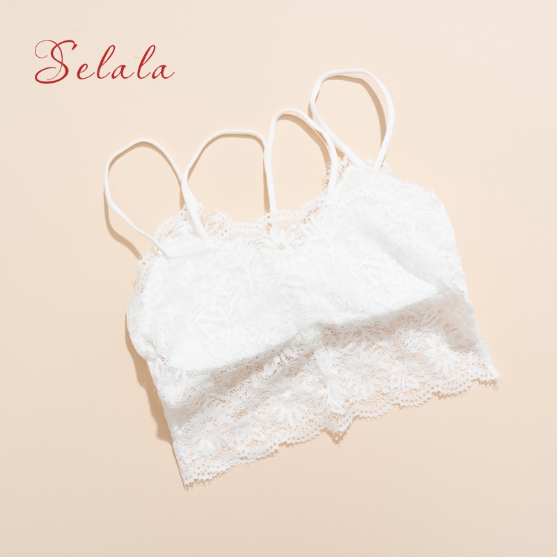 Áo Bra Ren Khuy Selala Đệm Mỏng Siêu Mềm Mịn Thoáng Mát 2S10