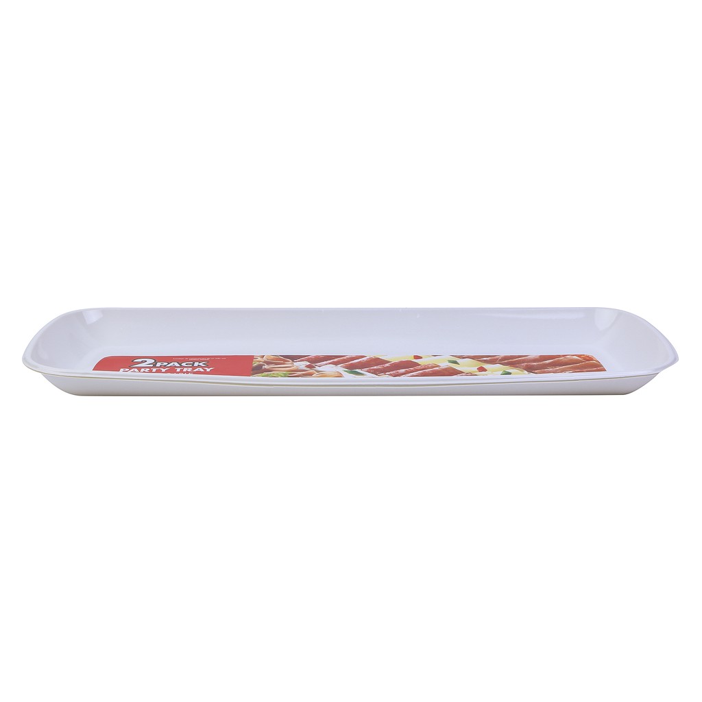Khay Nhựa 56X23cm (Trắng) 2 Cái/Bộ Uncle Bills YT0029