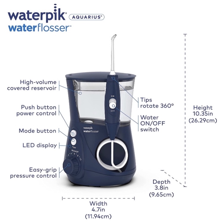 Máy Tăm Nước Waterpik Aquarius Professional Water Flosser WP-660 USA