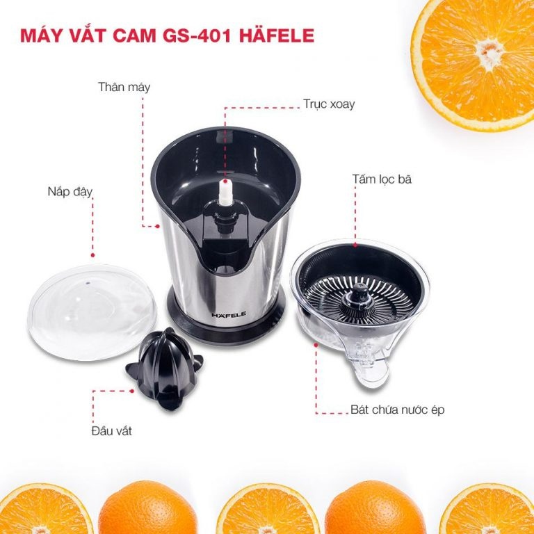 Máy vắt cam tự động Hafele GS-401 / 535.43.089 700ml 100W - Hàng chính hãng