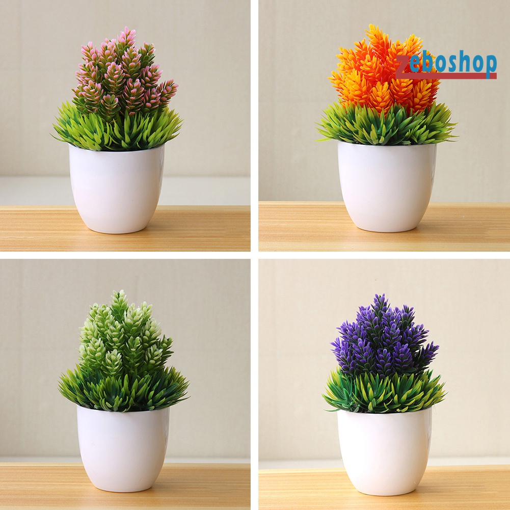 Chậu Cây Bonsai Giả Để Bàn Trang Trí Nhà Cửa / Văn Phòng / Khách Sạn