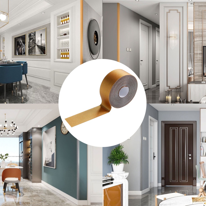 Cuộn Băng Keo PVC Dán Cầu Thang Màu Đen / Vàng / Bạc Chống Thấm Nước