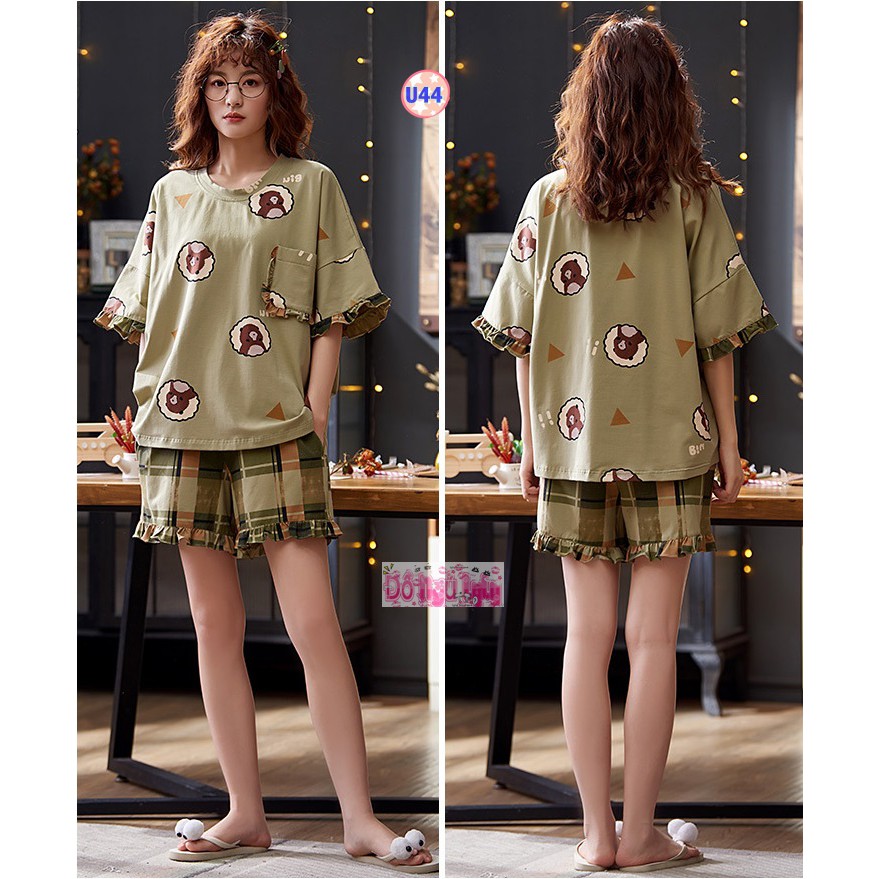 Bộ Pijama Cộc Tay Mã U17