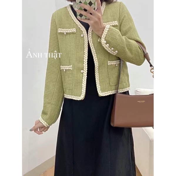 Áo dạ stweet xanh cốm