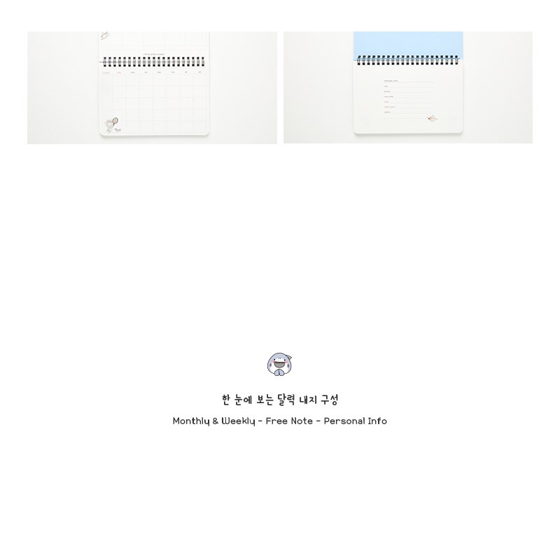 Sổ Dùng Lập Kế Hoạch Hàng Tuần ARTBOX Hàn Quốc Bìa In Hình Boss Kiểu Viết Ngang