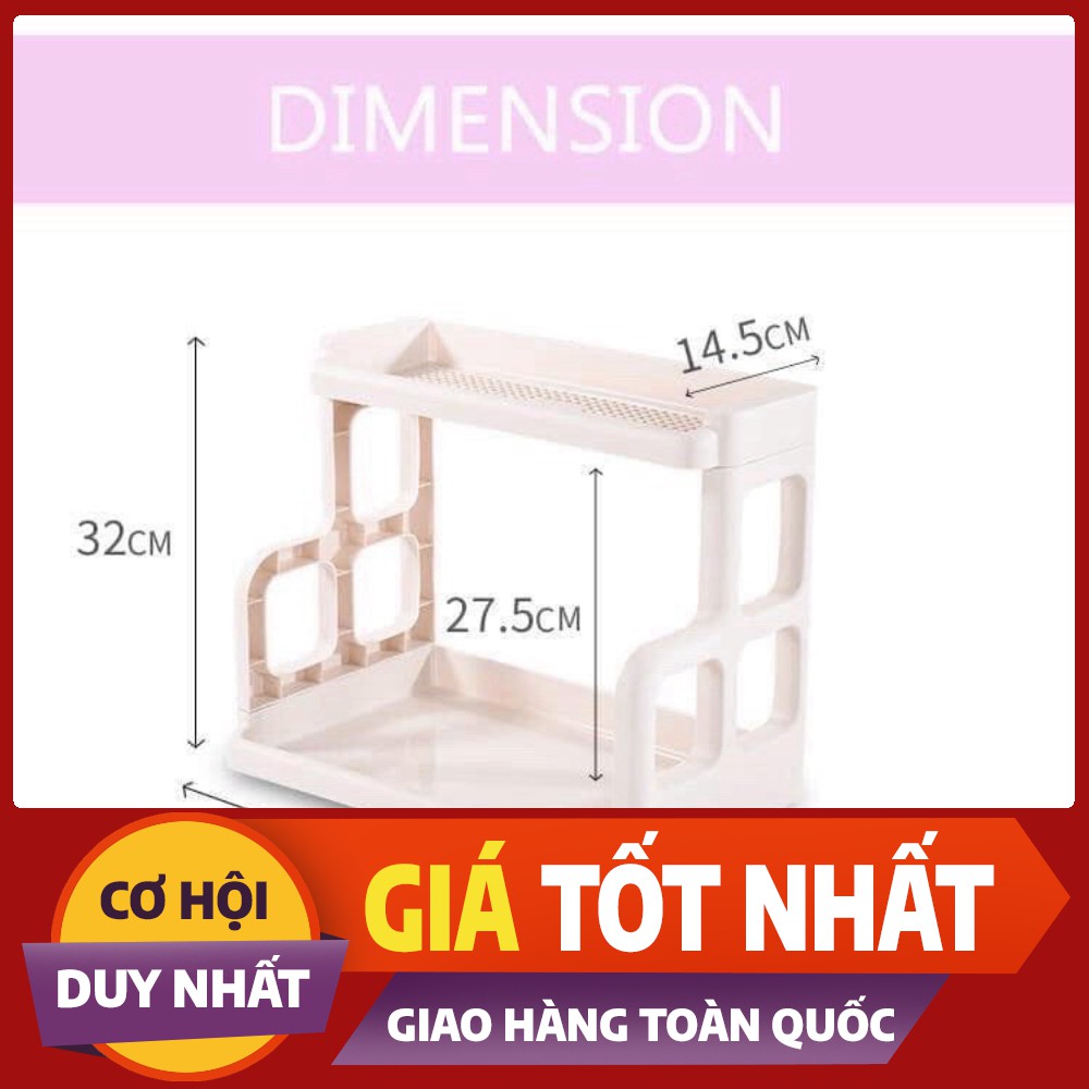 {Rẻ Vô Địch} kệ để đồ gia vị 2 tầng Việt Nhật