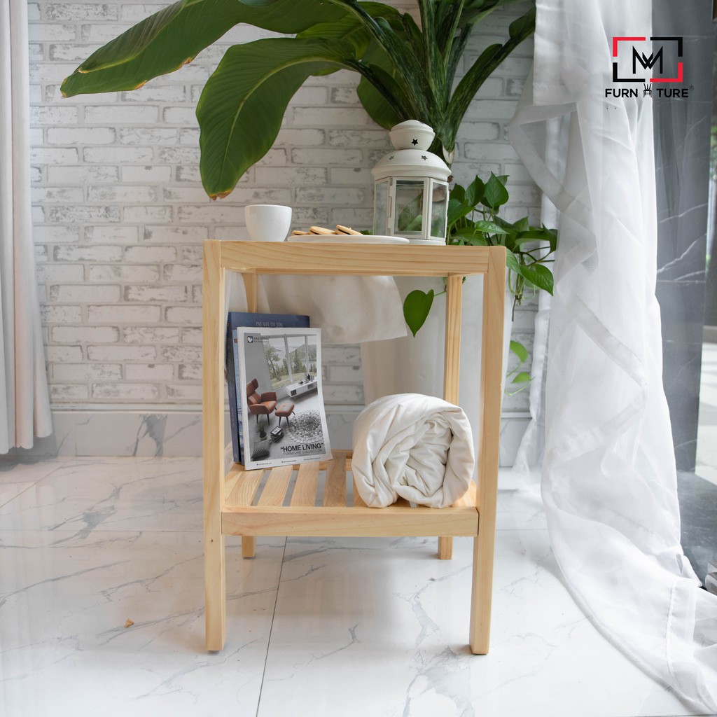 KỆ KÍNH ĐẦU GIƯỜNG - KỆ GỖ TRANG TRÍ - GLASS SHELF - NATURAL | BigBuy360 - bigbuy360.vn