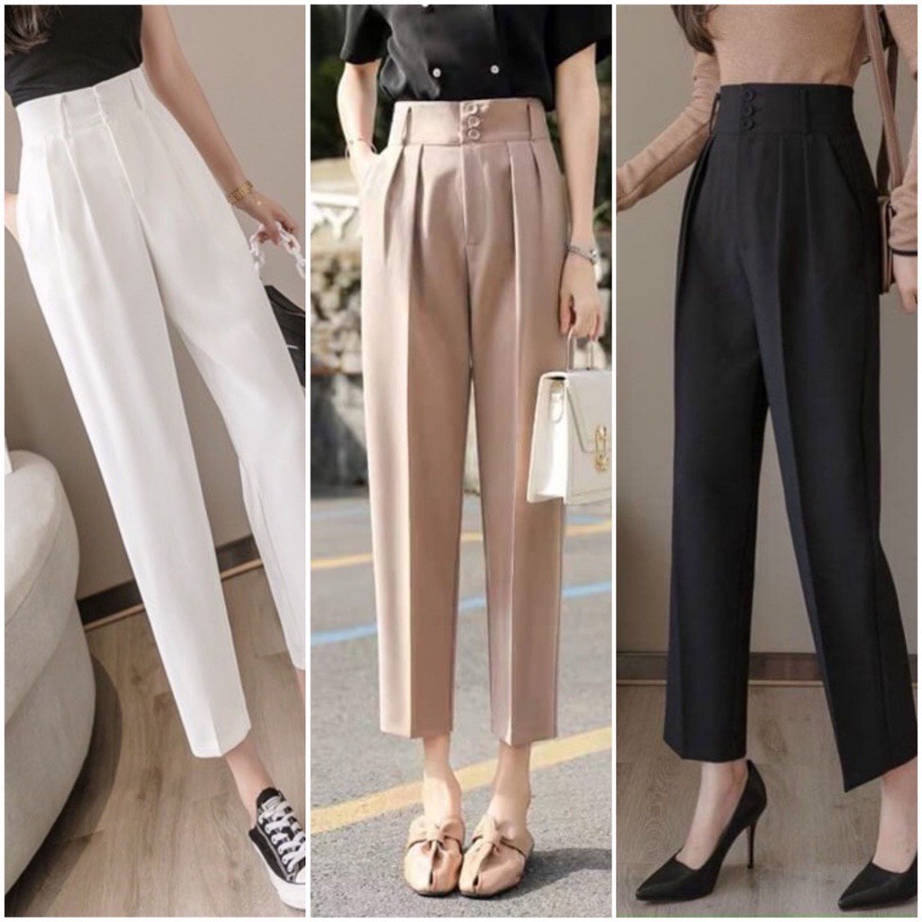 QUẦN BAGGY cạp bản to 3 khuy siêu sang hàng mới xưởngmaykimniên_M420