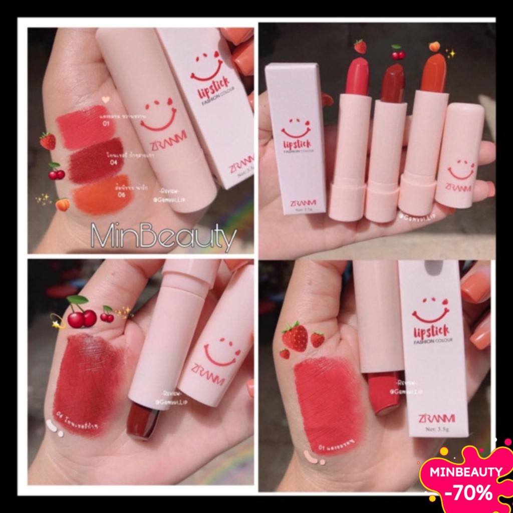 Son sáp lì có dưỡng Zranm Lipstick